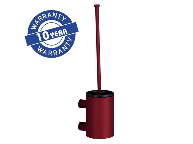 MERIDA STELLA RED LINE wall-mounted toilet brush, short "TUBE", red